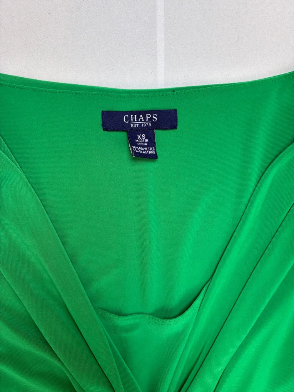 Chaps Green Sleeveless Twist-Front Midi/Maxi Dress - Picture 8 of 14